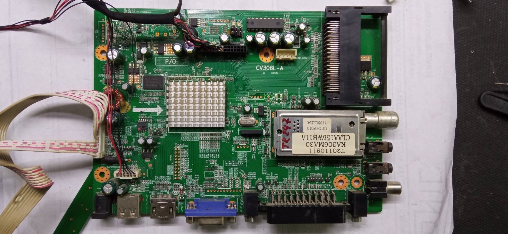 TK247 DSM LED1601HD MAIN CV306L-A PANEL CLAA156WB11A
